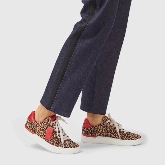 Coach Lowline Luxe Low Top Sneaker - Cheetah Print - Picture 2 of 10